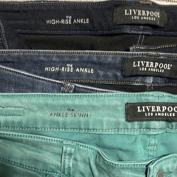 Liverpool Women's Skinny Jeans - Green, Dark Blue, Black - Picture 6 of 6